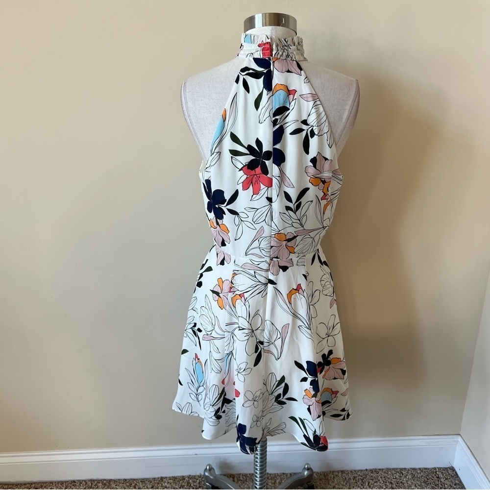 Parker Patterned Halter Mock Neck Patterned Dress… - image 8